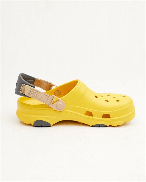 MUSTARD/GREY/NUDE COLORBLOCK CROCS – Posh Apparels