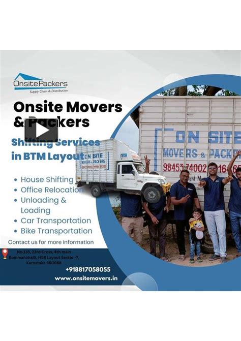 Ppt Onsite Movers And Packers Packers In Btm Layout Powerpoint