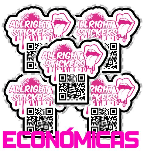 Pegatinas C Digo Qr Vinilo Economico Transparentes Allright Stickers