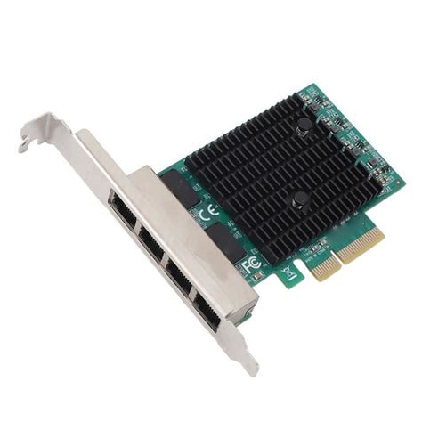 Tbest Carte Réseau Gigabit PCIe Professionnelle 8125B 4 Ports RJ45 2 5G