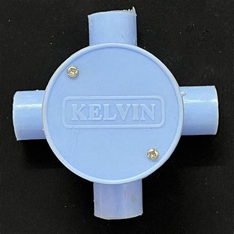 Kelvin Round 19mm 4 Way PVC Junction Box For Electrical Fitting At Rs