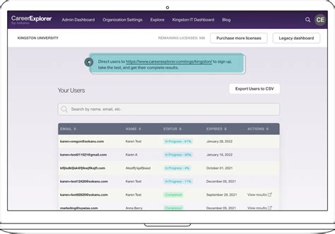 CareerExplorer for Organizations