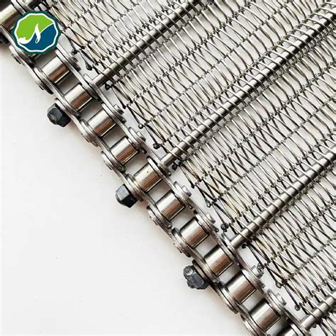 Stainless Steel Chain Spiral Balance Weave Wire Mesh Belt Conveyor Mesh