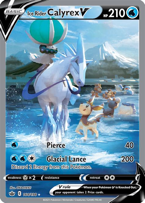 Ice Rider Calyrex V Chilling Reign Cre Pkmncards