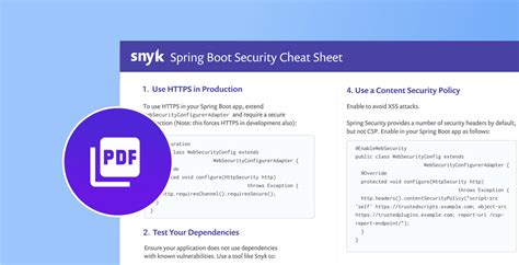 10 Spring Boot Security Best Practices Snyk