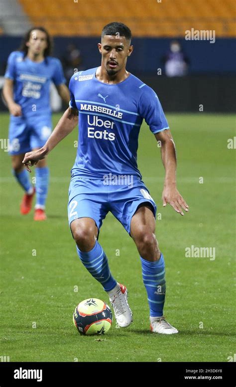 William Saliba Of Marseille During The French Championship Ligue 1