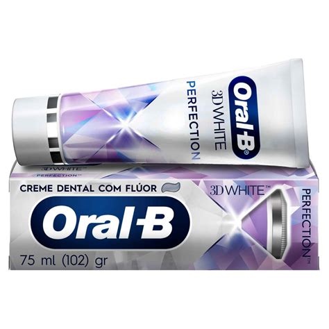 Creme Dental 3d White Perfection Funciona - Creme Dental Oral-B 3D White Perfection 75ml - Pague Menos