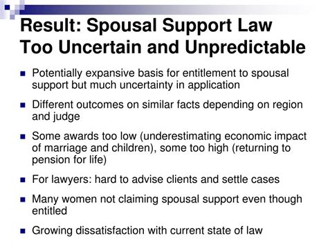 Ppt The Canadian Law Of Spousal Support The Guidelines Approach