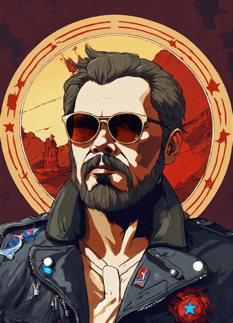 Lexica Illustration Of A Cool Lenin In A Rocker Avatar Donning