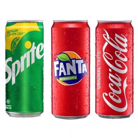 Jual Coca Cola Fanta Sprite Kaleng 250ml Minuman Soda Shopee Indonesia