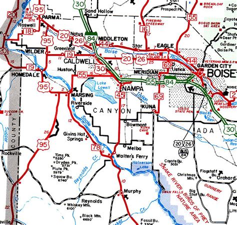 Canyon County Idaho Map