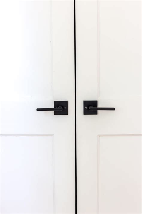 Modern Black Door Hardware - Living Letter Home