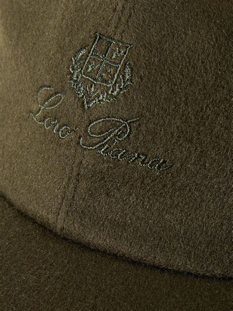 Loro Piana Logo Embroidered Storm System Cashmere Baseball Cap