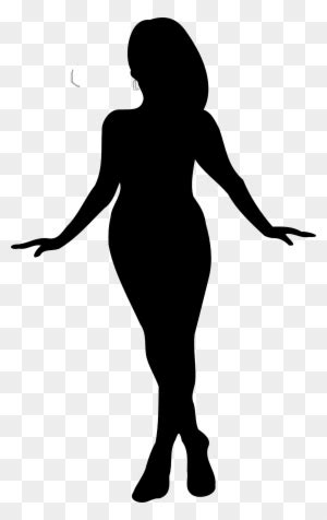 Curvy Woman Silhouette Clip Art At Clker Silhouette Of A Woman Free