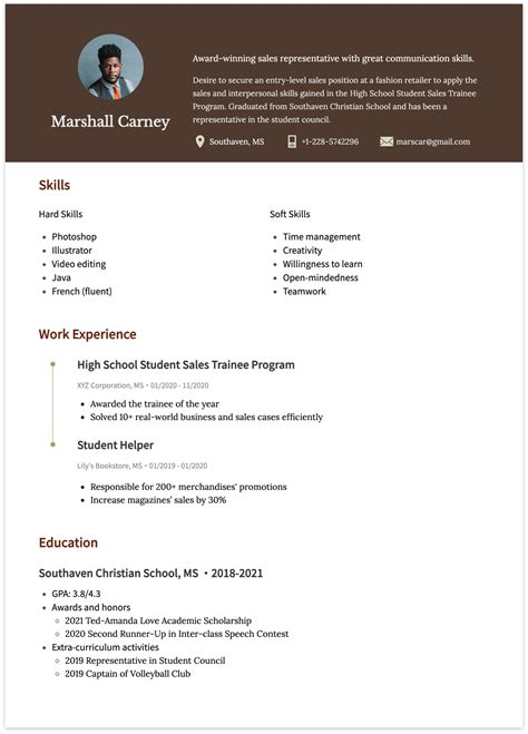 High School Graduate Resume: Examples & Useful Tips | CakeResume