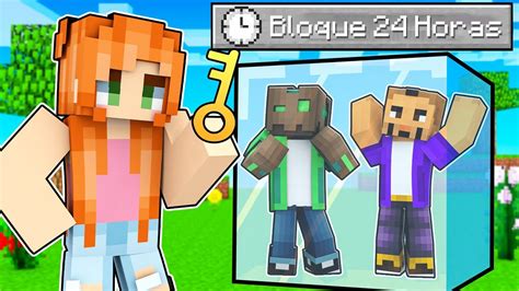 Encerrados En Un Bloque Por Horas En Minecraft Youtube