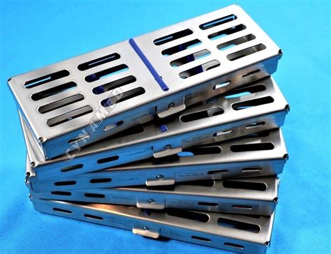 Mua Set Of 5 Dental Sterilization Cassette Autoclave Tray Rack For 5 Instruments 7 X2 5