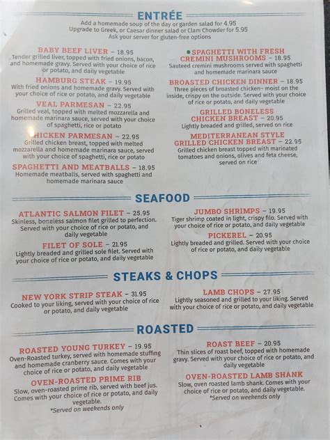 Menu At Walters And Neptunes Restaurant Port Colborne