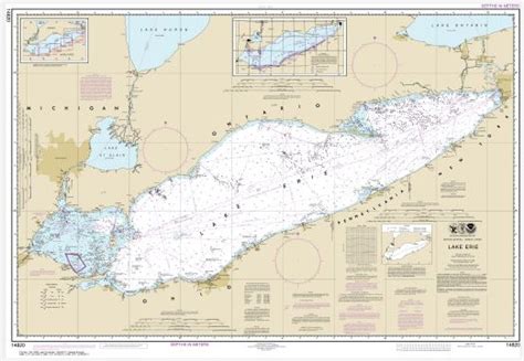 Noaa Chart Lake Erie The Map Shop