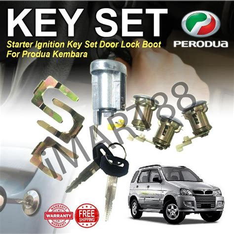 Perodua Kenari Kembara Key Set Starter Switch Kunci Start Kereta Lock