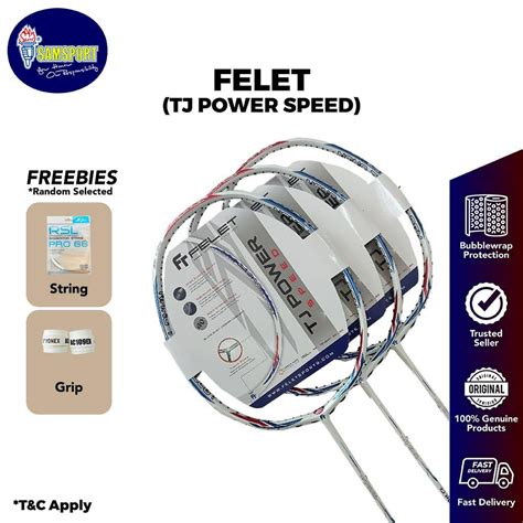 TJ POWER SPEED FELET Unstrung Free String Grip Shopee Malaysia