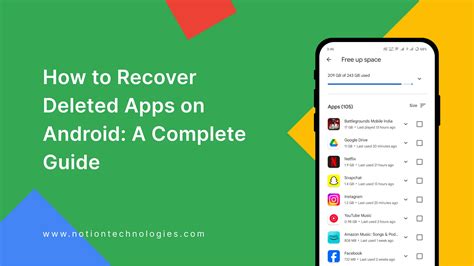 How To Recover Deleted Apps On Android A Complete Guide