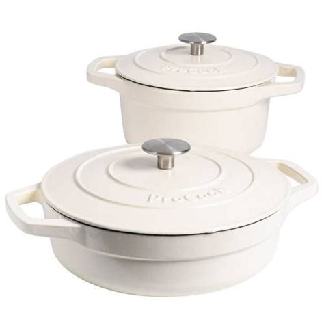 Procook Cast Iron Casserole Dish Set Procook