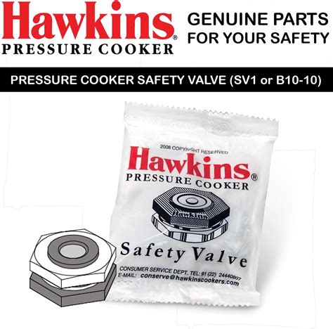 Hawkins olla de presión Válvula de seguridad Yaxa Store