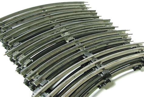 Lionel 0 Used Lionel Postwar O Gauge Tubular Curved Track 20 Pieces