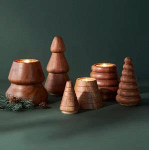 Wooden Tree Candle Dwelling Envy Interiors