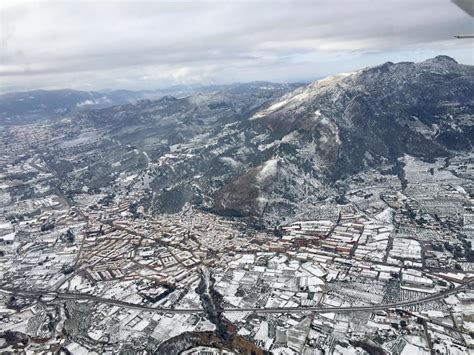 Climatolog A Ua On Twitter As Se Ve A Desde El Aire La Nevada En La