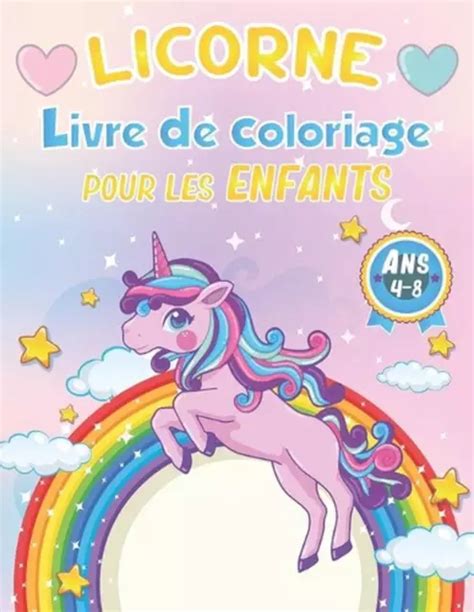 Licorne Livre De Coloriage Pour Les Enfants De Ans Pages De