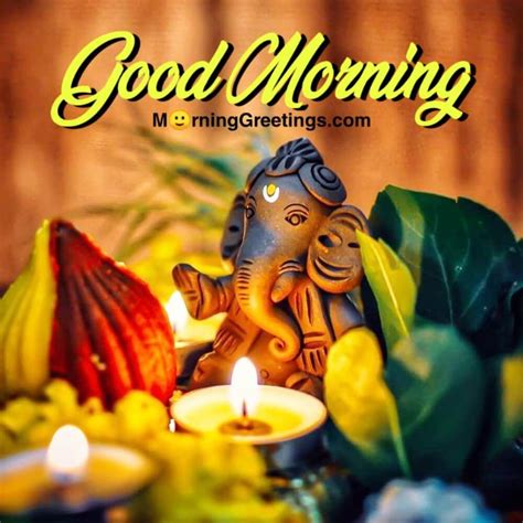 Good Morning Ganesha Images Ganesh Ji Blessings Happy Ganesh