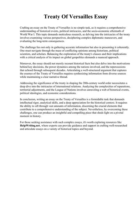 Treaty Of Versailles Essay.pdf