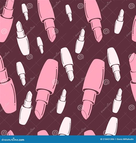 Makeup Seamless Pattern Stock Vector Illustration Of Design 218431306