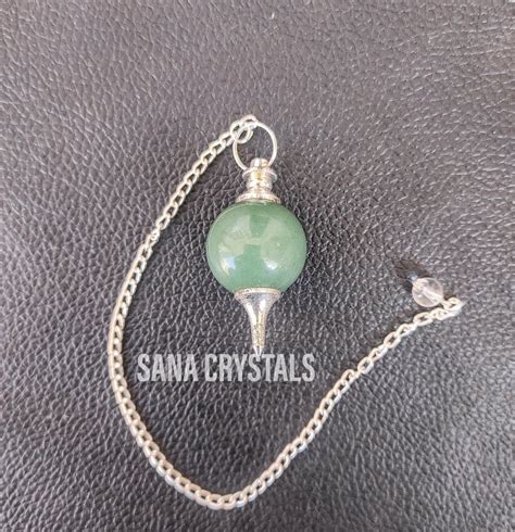 Green Aventurine Crystal Ball Chain Dowsing Pendulum At Rs Piece