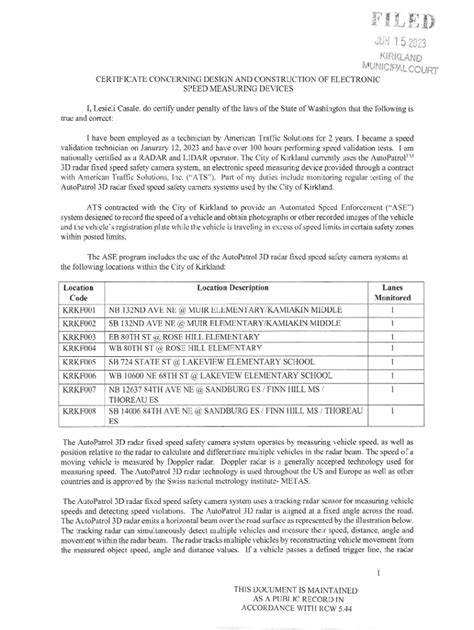 Fillable Online Muir School Zone Radar Certificate Fax Email Print