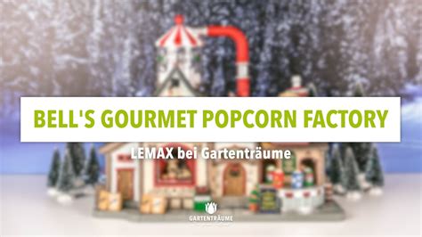 Lemax Bell S Gourmet Popcorn Factory With V Adaptor Bei