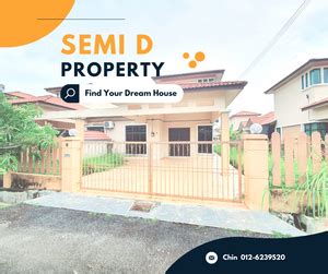 Freehold 1 Sty Semi D House For Sale Tmn Saujana Indah Bukit Katil