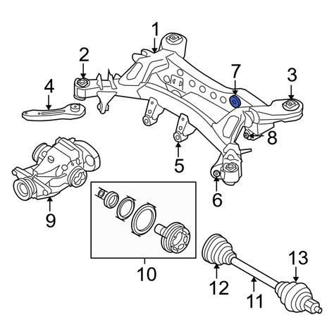 BMW OE 33176760287 Front Inner Suspension Crossmember Insulator