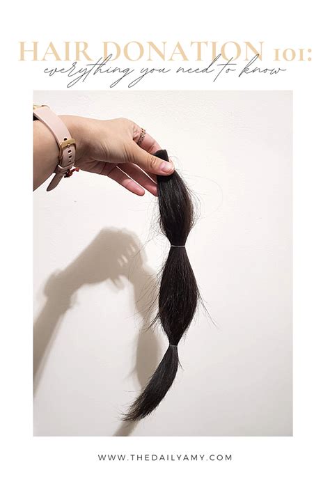 Hair Donation 101: Everything You Need to Know [ The Daily Amy ]