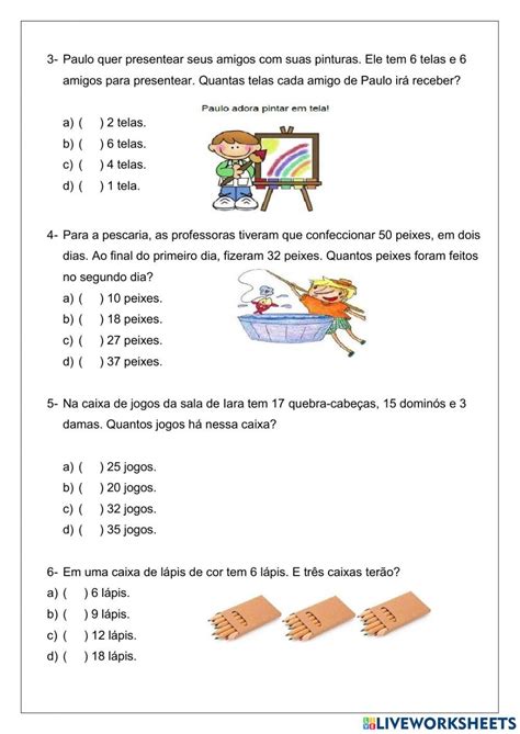 Exercicios De Matematica 6 Ano