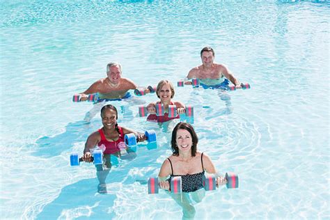 Water Aerobics Seniors Stock Photos, Pictures & Royalty-Free Images - iStock