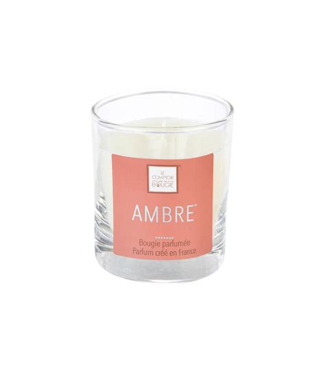 Bougie Parfumée Ambre Pot en verre 190 G Bricorama