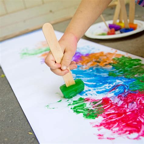 frozen paint summer activity busy toddler