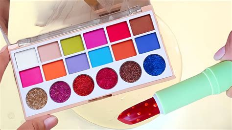 Makeup Slime Colouring Mixing Makeup Eyeshadow Palette Into Clear