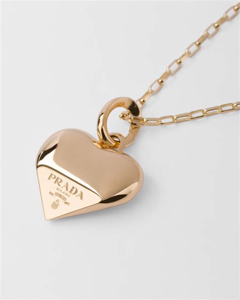 Gold Eternal Gold Small Pendant Necklace In Yellow Gold Prada