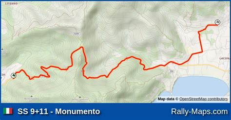 Ss Monumento Stage Map Rallye Elba Storico Cir Auto