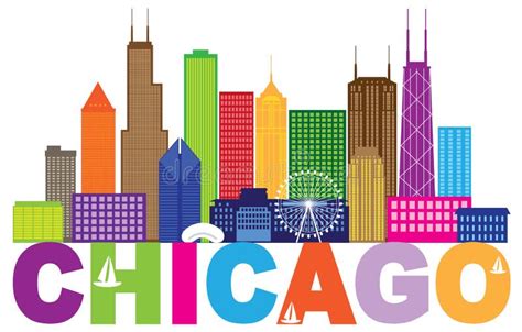 City Skyline Clip Art Color