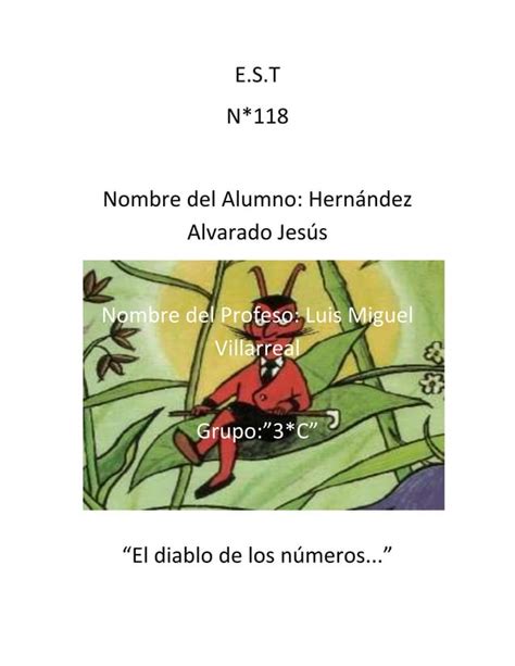 El Diablo De Los Numeros 1 PDF